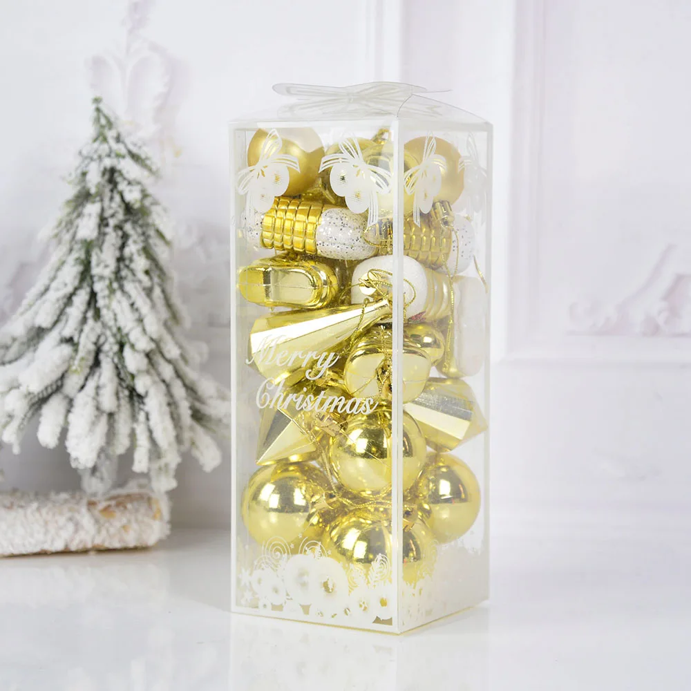 21Pcs/box Christmas Ball Ornaments Xmas Tree Hanging Ice Pendants Christmas Decorations For Home Navidad 2023 New Year Gift Noel