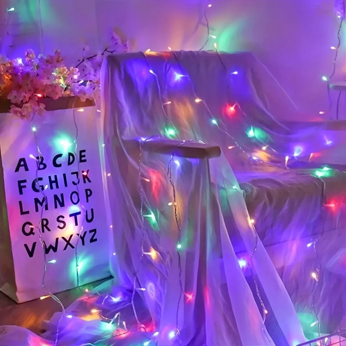 Luminous Waterproof Battery-Powered LED Fairy String Lights for Indoor & Outdoor Decor