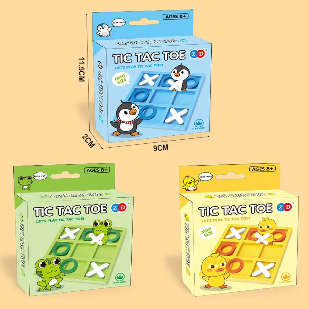 Mini Advanced tic tac toe party board game puzzle Interactive games for family Battle competition Desktop games birthday gift 5