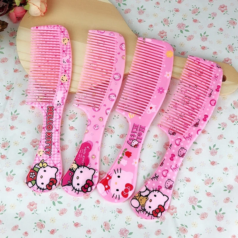 

Kawaii Sanrio Anime Comb Cute Hello Kitty Delicate Sweet Simplicity Little Fresh Cartoon Home Furnishings Comb Gifts for Girls