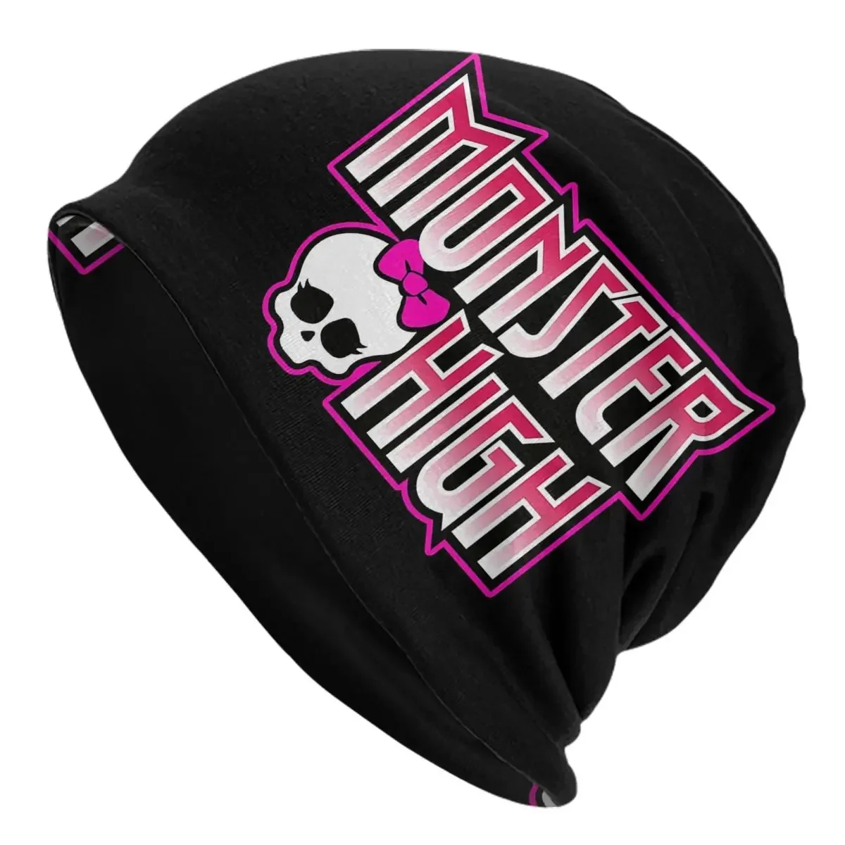 

Monster High Doll Pretty Pink Pattern Men Women Adult Beanies Caps Knitted Bonnet Hat Warm Fashion Autumn Winter Skullies Hats