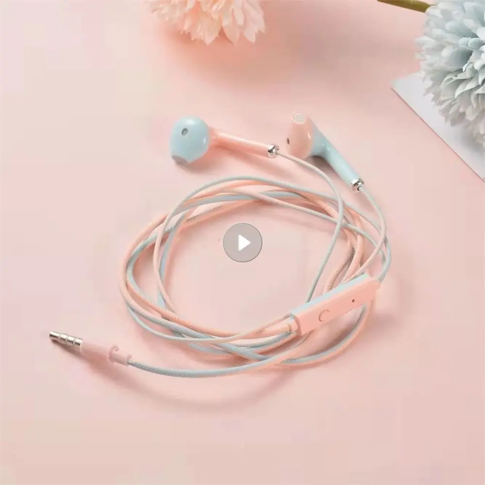 3.5mm In-ear Wired Earbuds Sports Earphone Bass Stereo Music Headset With Microphone For Mobile Phone Computer Laptop Earphone