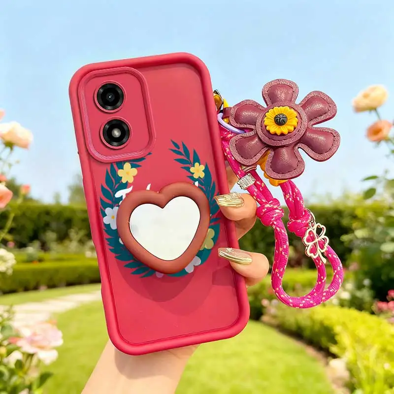 Colorful Garland Phone Case Set with Lanyard and Craft Embellishments - 3 Piece Bundle
