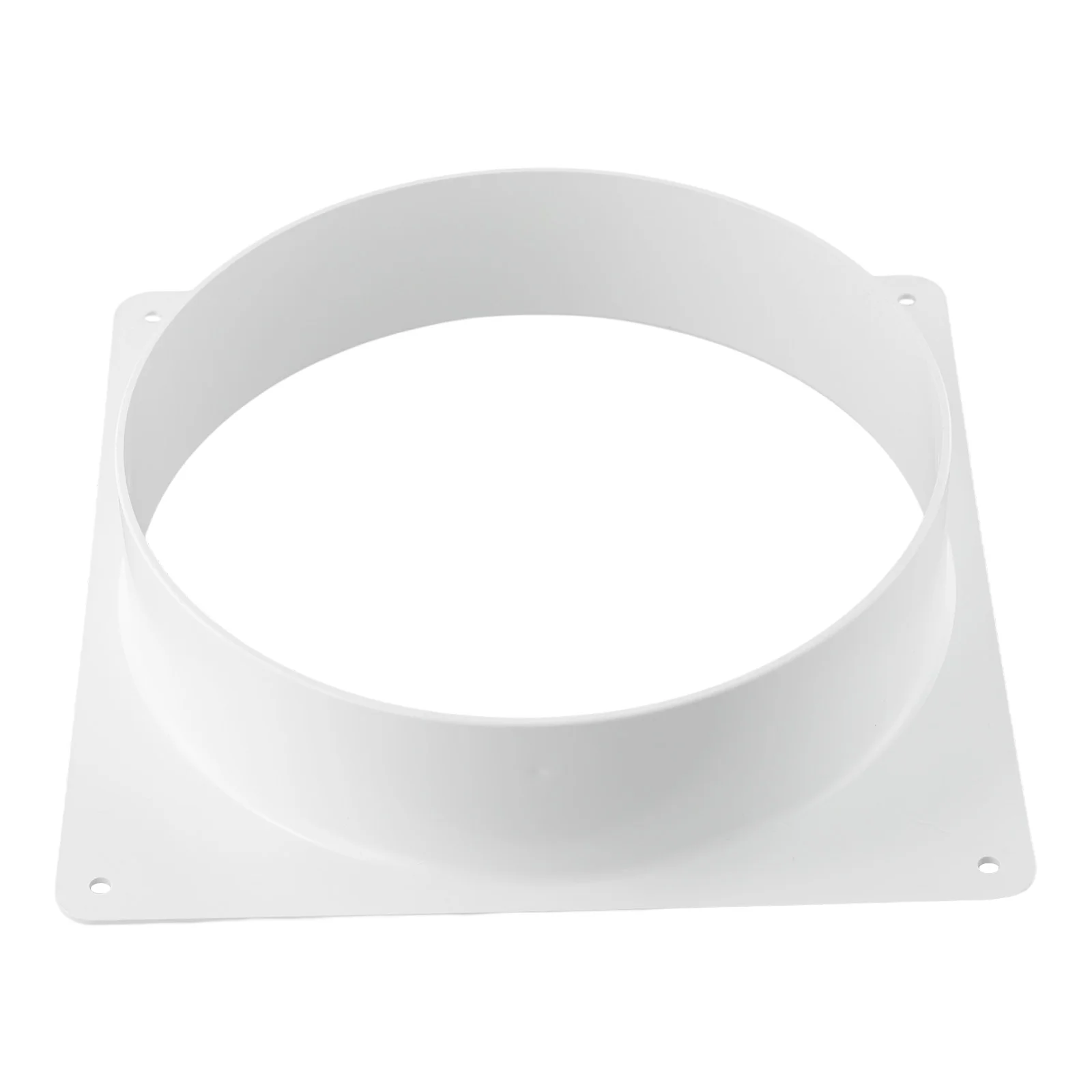 Aluminum Foil Ventilation Pipe Duct Pipe Connector Flange Connector White Air Vent Duct Connector Flange Straight Ventilation Pipe Square Bottom Ducting Tools Air Vent Duct Easy Installation