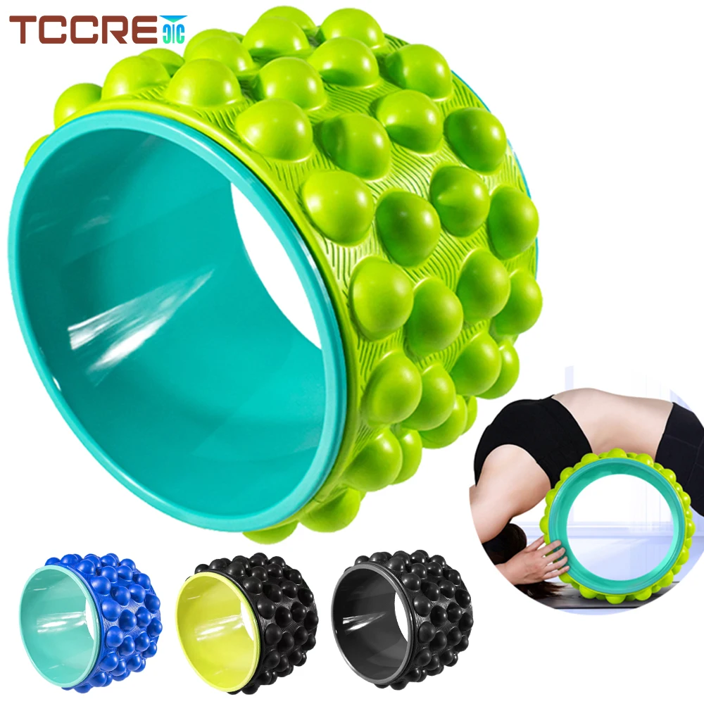 Back Roller Massager Myofascial Release Trigger Point Yoga Wheel Foam Roller for Relief Back Pain Deep Tissue Massage Sports muscle release massage foam roller foot training high density eva back pain massage gym foam roller