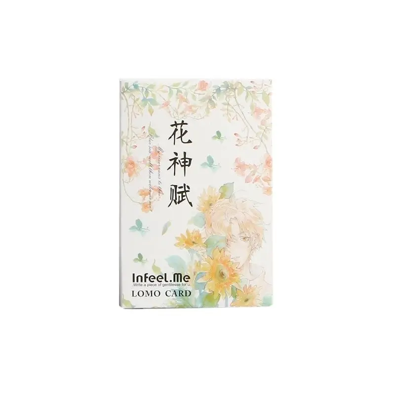 28 Sheets/Set Beautiful Flower and Girl Lomo Card Cartoon Mini Postcard Message Card Christmas Gifts