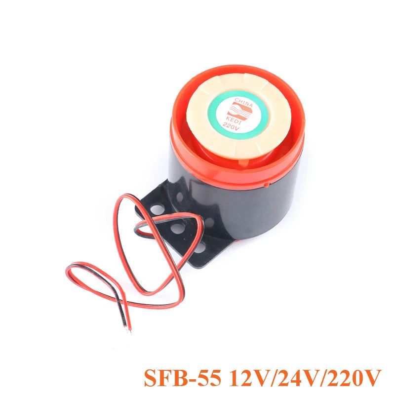 SFB-55 High Decibel Active Buzzer Alarm Speaker 12V 24V 220V SFB55 DC6-12V Buzzes Diy Electronic For DIY Electronic 1PCS 1pcs high quality sw 420 normally closed alarm vibration sensor module vibration switch sw420