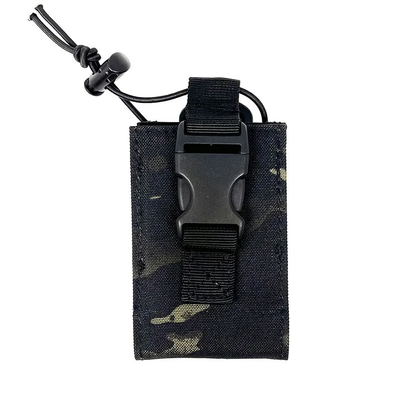 Tactical Walkie Talkie Holder Bag Molle Radio Pouch Nylon Waist Pack Pocket Pendant Pouch Hunting Accessories walkie talkie bag