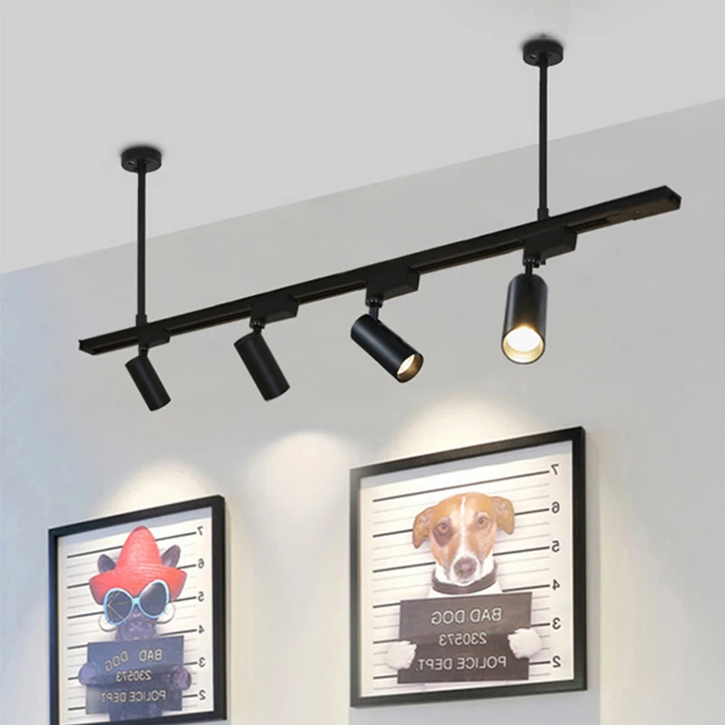 Ceiling Track Light Led Track Light Spot Led Track Light 220V Ceiling Lamp COB Spotlights Rail Lighting Fixture For Home Decor