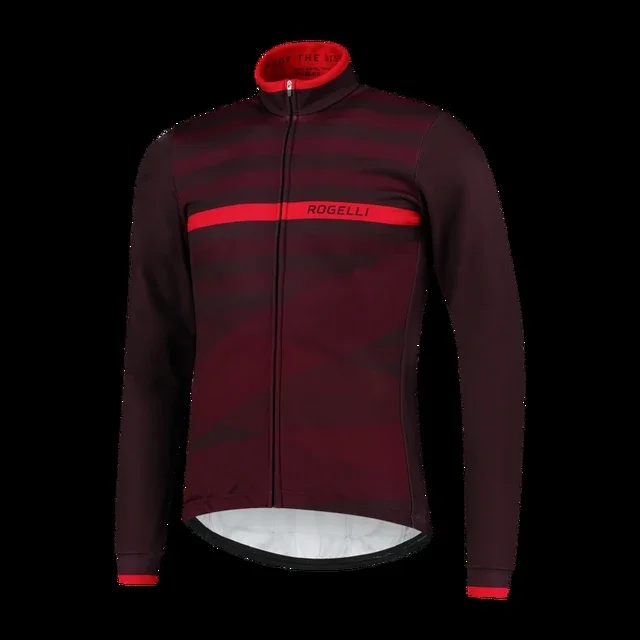 thumbnail image 1 of Rogelli Cycling - Maillot de ciclismo para hombre, invierno 2023, chaqueta térmica polar para ciclismo de montaña, abrigo cálido para exteriores, 1 of 5