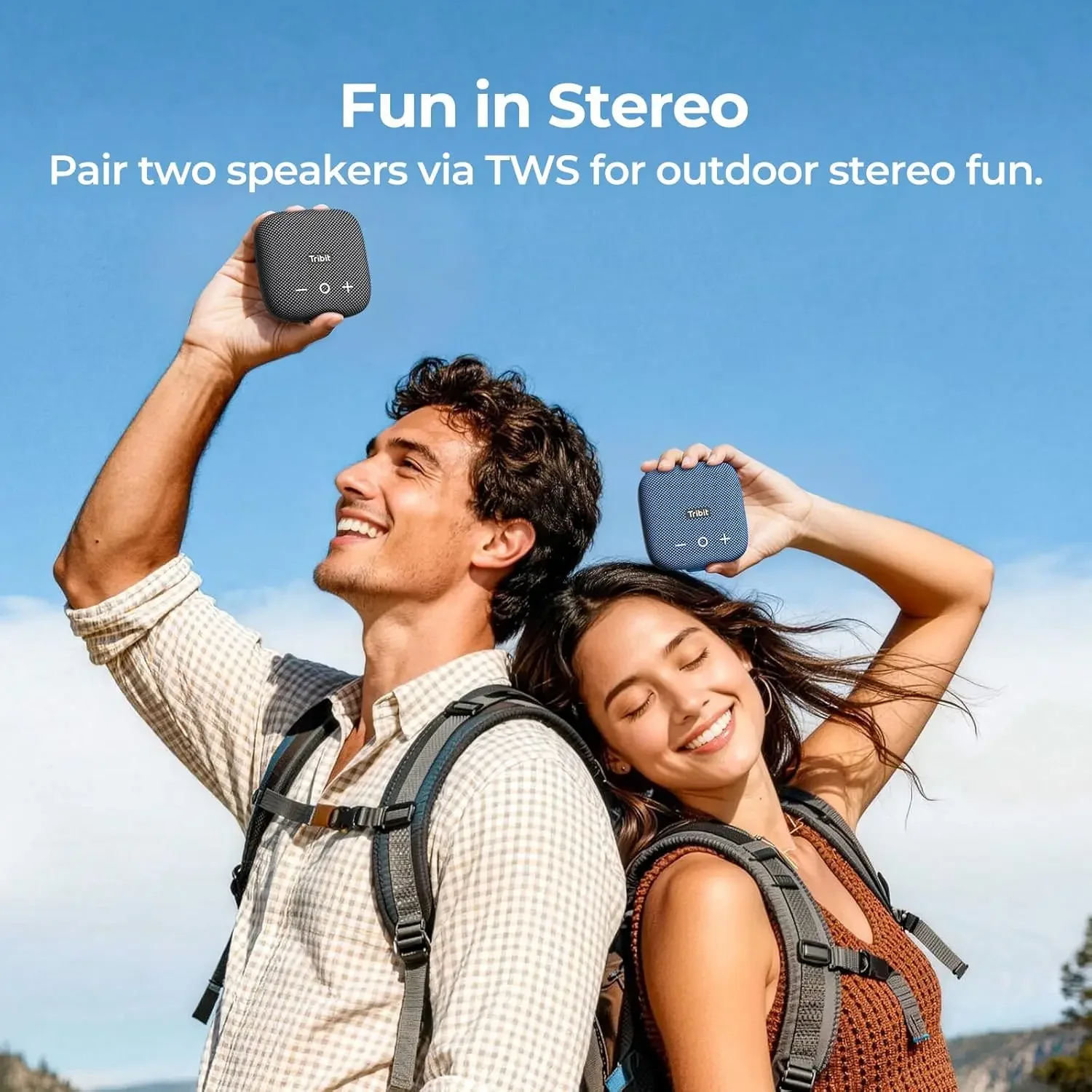 Tribit StormBox Micro 2 Portable Bluetooth Speaker - Powerful Sound & Deep Bass, IP67 Waterproof with Built-in Strap