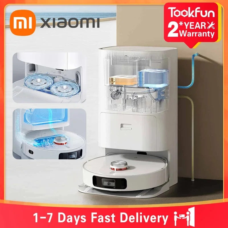 XIAOMI MIJIA Omni Robot Vacuum Cleaners 1S B116 Mop Smart Base Dirt Disposal Machine Dust Collection Self Cleaning Empty Dock