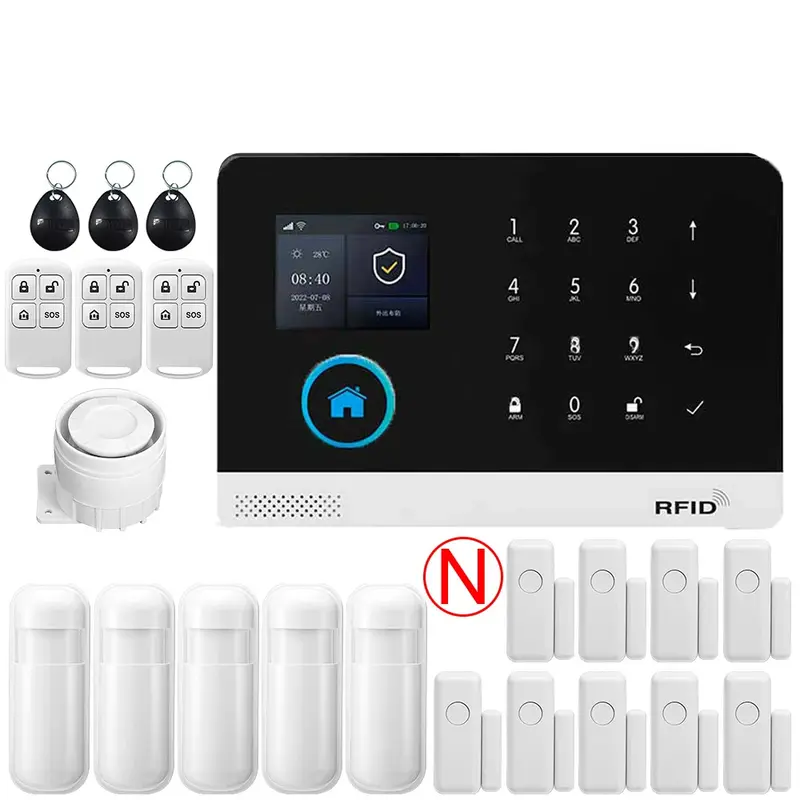 GSM Alarm System for Home Works with TUYA Smart Home App Burglar Security 433MHz 2G WiFi Alarm Wireless Control PG103 - Image 19