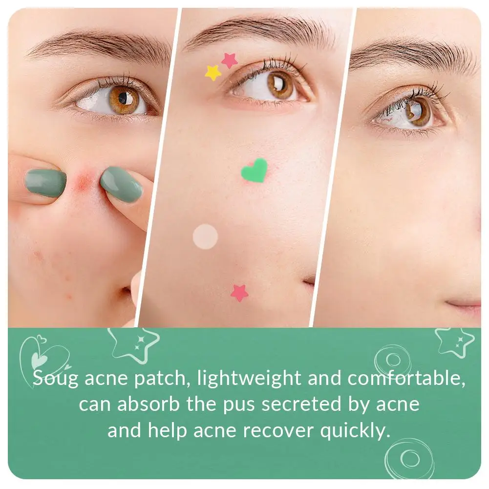 Colorful Heart Shaped Pimple Patches Skin Care Stickers