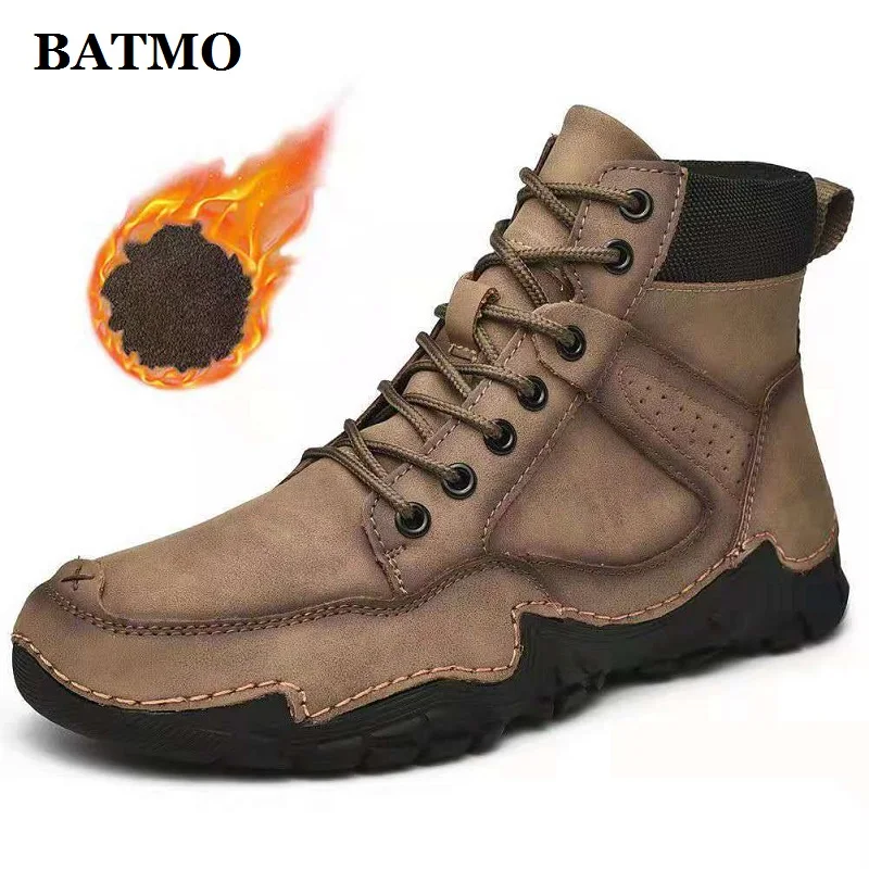 

BATMO 2023 new arrival winter thicked warm casual shoes men,male Martins,Snow boots,012