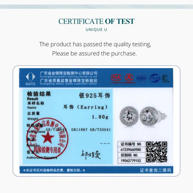 BAMOER Gold Plated Classic Halo Stud Earrings, 925 Sterling Silver Hypoallergenic Elegant Earrings Engagement Wedding Jewelry 6