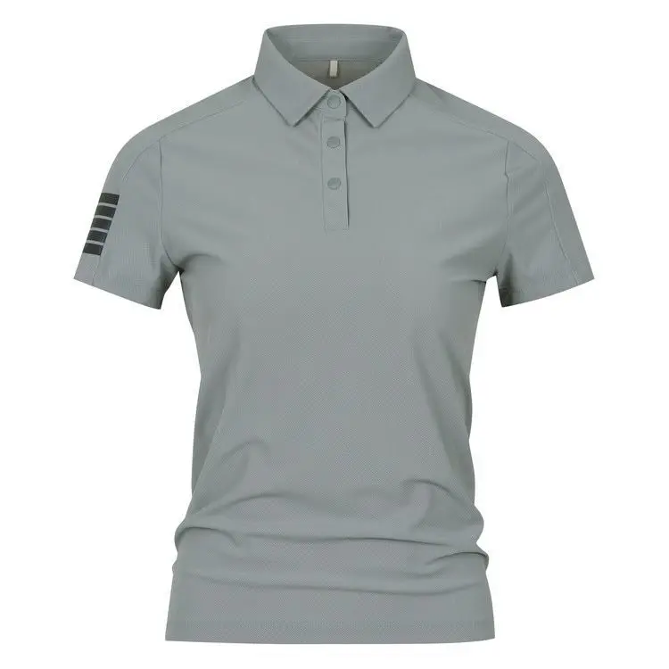 New Women's Golf Short-sleeved Top Lapel Versatile Quick-drying Breathable Light and Thin Polo Shirt