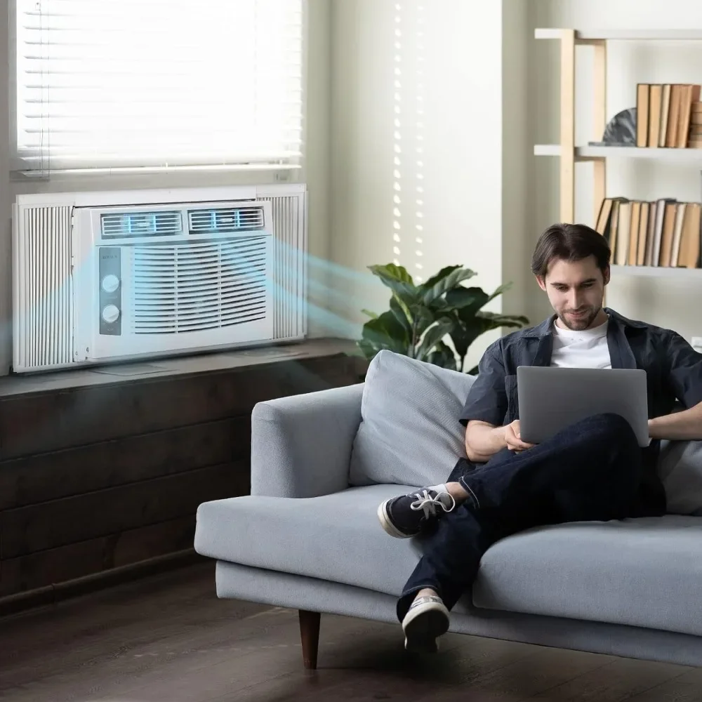 

5000 кондиционер BTU блок окон, 115 В/60 Гц AC для окон, охлаждающие помещения до 150 кв. Футы, простая установка в комплекте, белый цвет