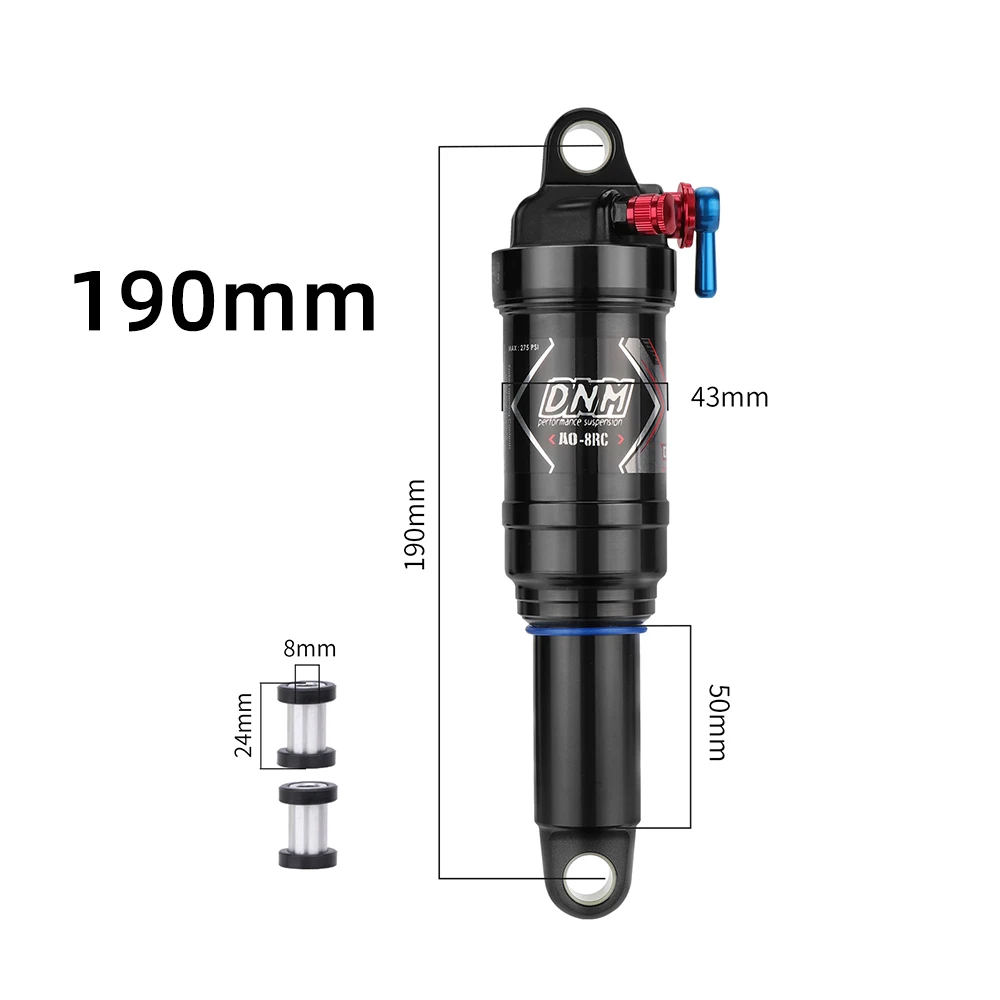 Shock Absorber Mountain Bike Suspension Air Rear Shock 125/150/165
