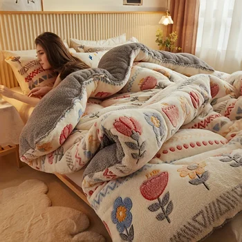 Thick Flannel Winter Comforter 1