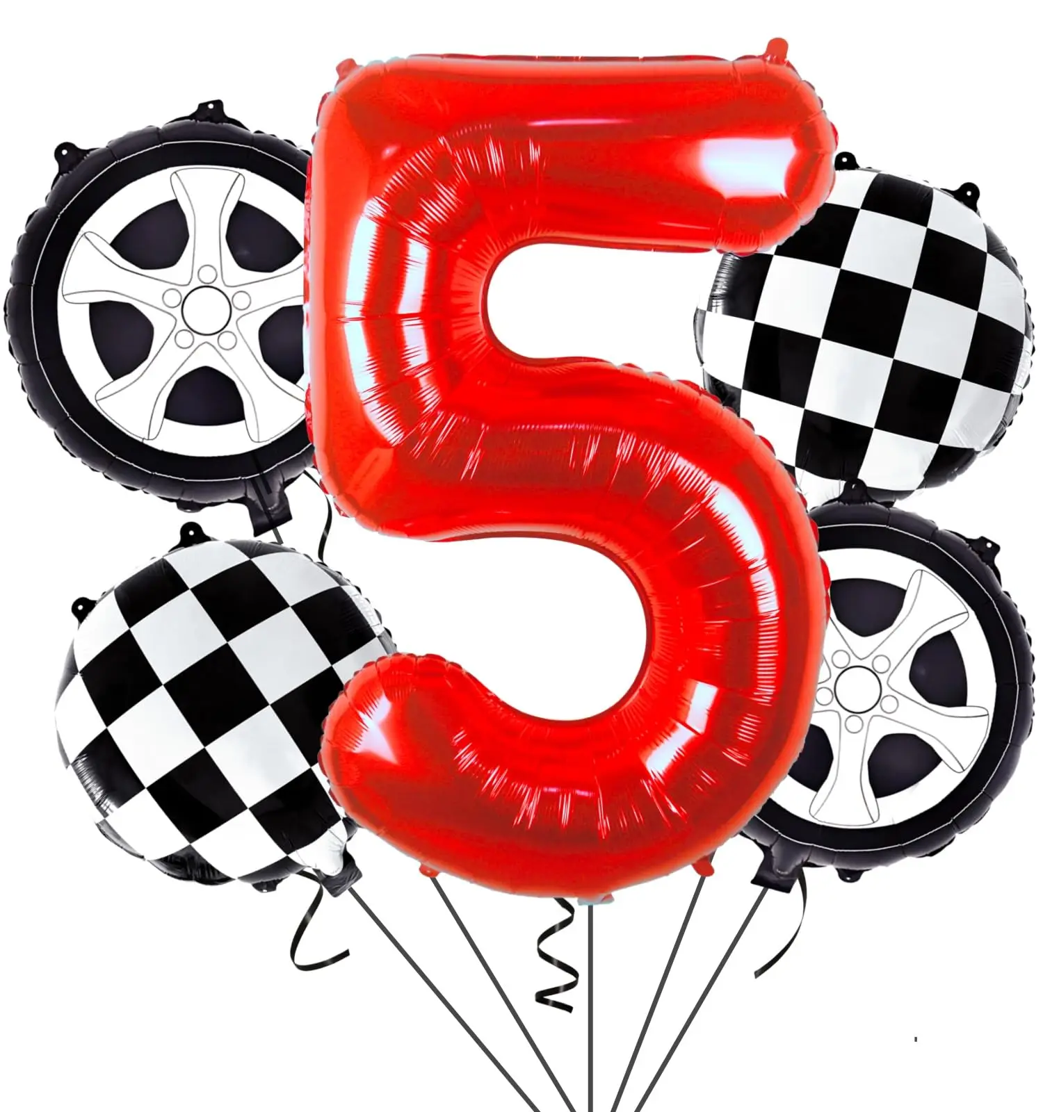 Rennwagen-Geburtstagsparty-Dekoration: Räder, Rennstrecken-Teller, Servietten, Banner für Kinder – Radsport- und Hot-Car-Rennparty-Dekoartikel – Detail 23