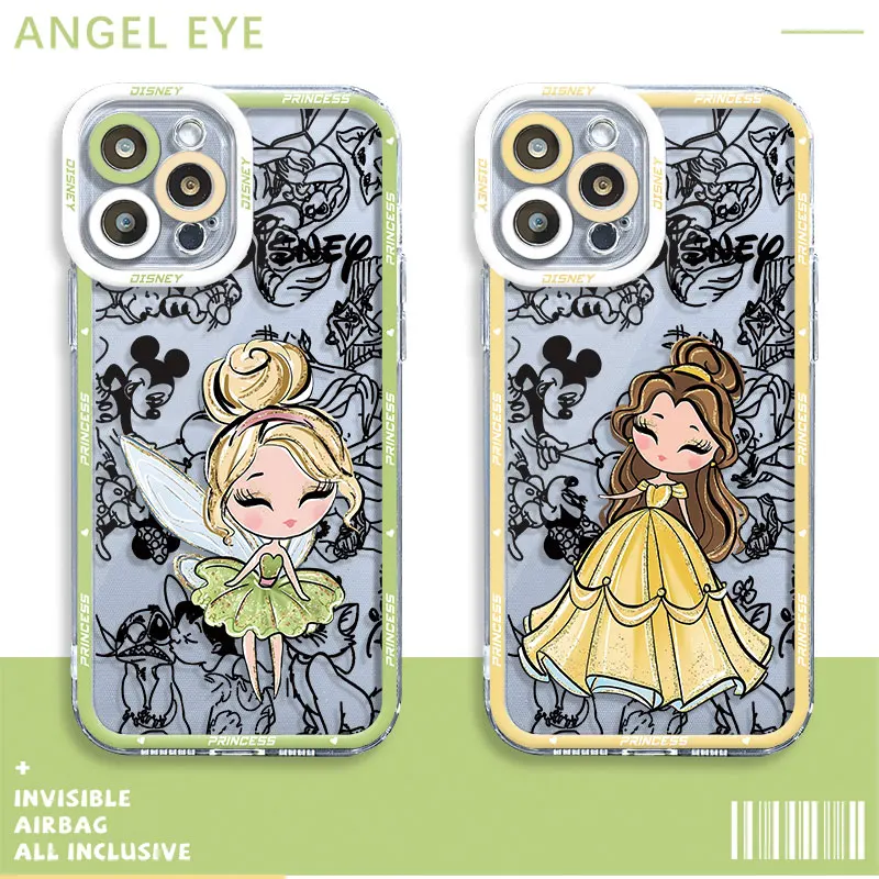 Custodia Per Telefono Disney Princess Art Per Xiaomi Redmi Note 9T 11S 10 Pro 12 Pro 11 Pro 9 Pro 8 12S Cover Morbida Trasparente