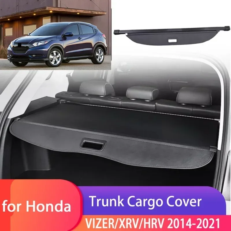 Car Trunk Cargo Cover for Honda XRV/HRV/VEZEL 2014-Luggage Tray Storage Security Shield Curtain Partition Mat Accessorie