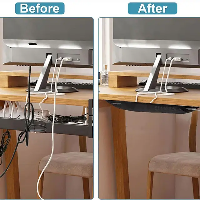 Organizador Cables Multicapa | Soporte Enrollador Escritorio | 6.5x2 Cm | Para Cocina Mesita Noche Oficina