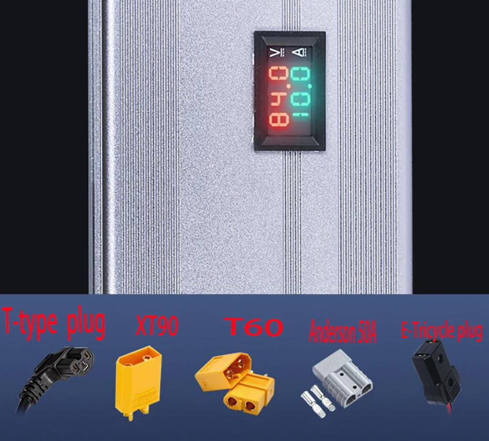 조절식 LiFePo4 배터리 고속 충전기, LiFePo4 배터리, 36V, 48V, 60V, 72VE, 220V, 2A 20A