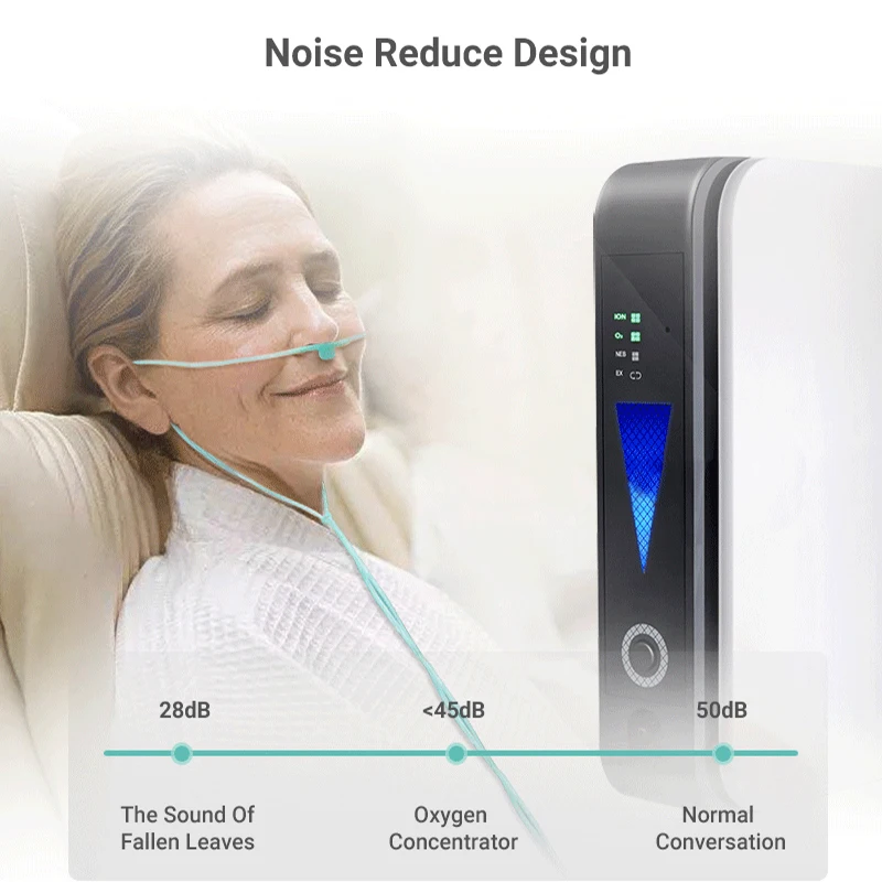 Ziqing Update 1l2l Portable Oxygen Concentrator Low Operation Noise