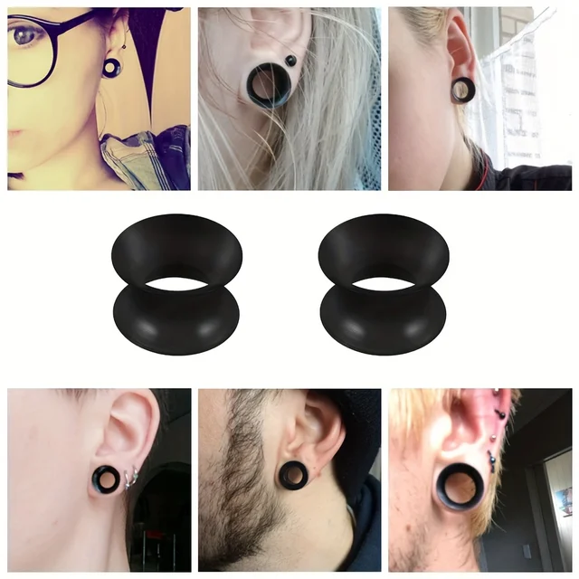 6 Pairs 6mm 14mm Silicone Ear Expansion Ear Plugs Tunnels Expandar Gauges Body Piercing Jewelry Unisex AliExpress