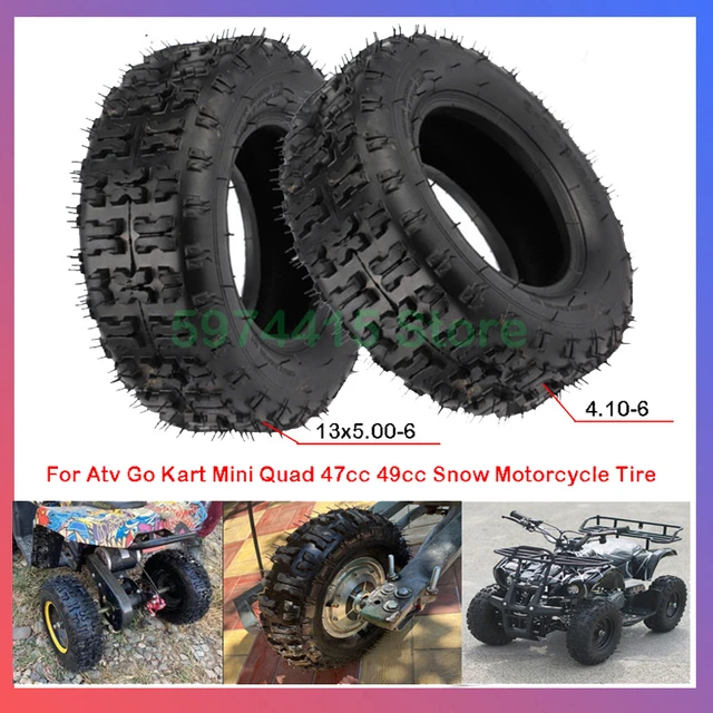 4.10-6 Tubeless Tube Outer Tyre For Atv Kart Mini Quad 47cc 49cc