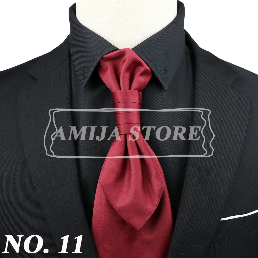 Luxus Männer Paisley Ascot Krawatte Smoking Mann Hochzeit Business Party Krawatte 10CM Vintage Muster Krawatte Gentleman Zubehör – Detail 13