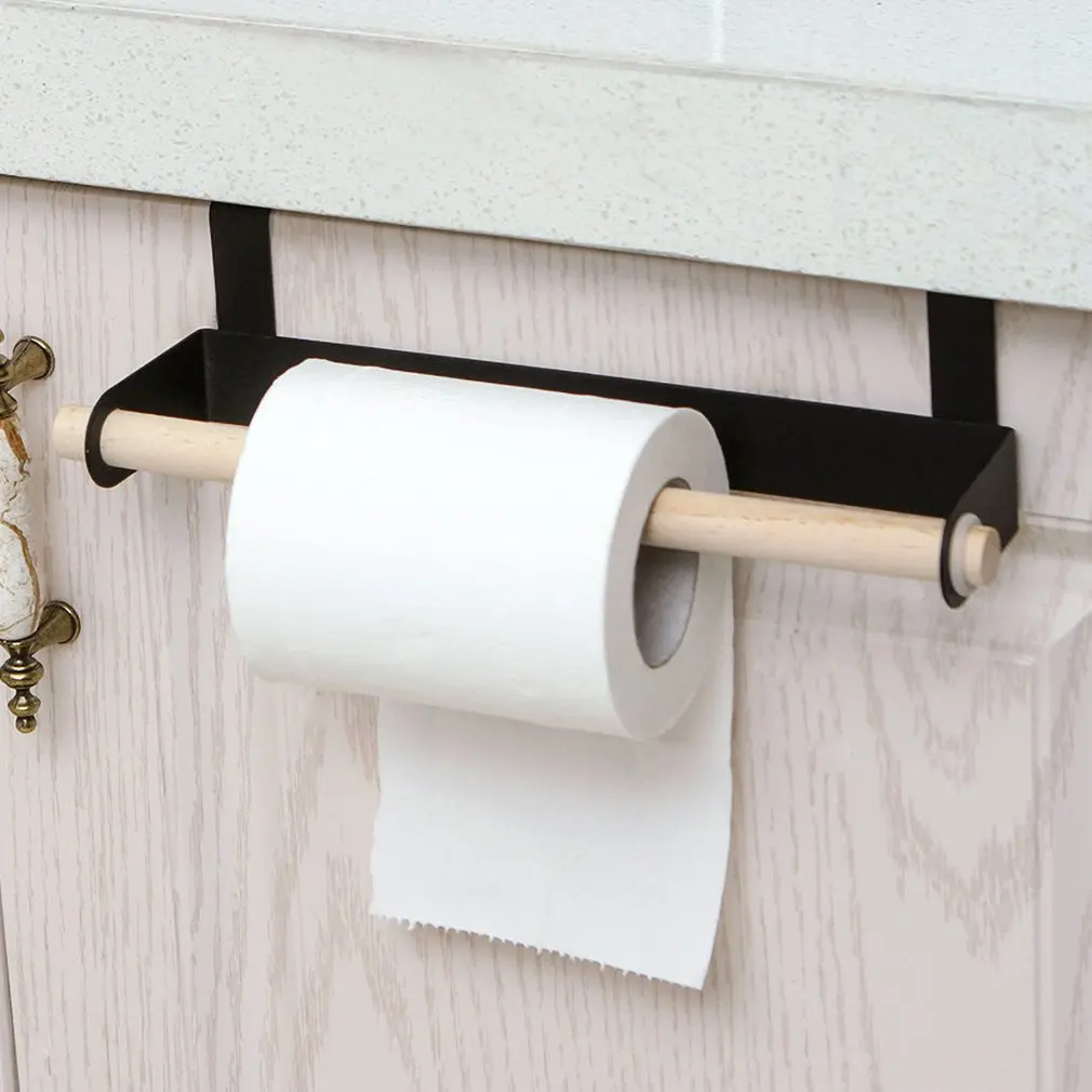 Toilet Paper Holders Kitchen Paper Roll Holder Towel Hanger Rack Bar Cabinet Rag Shelf tissue towel Wc Bathroom accessories