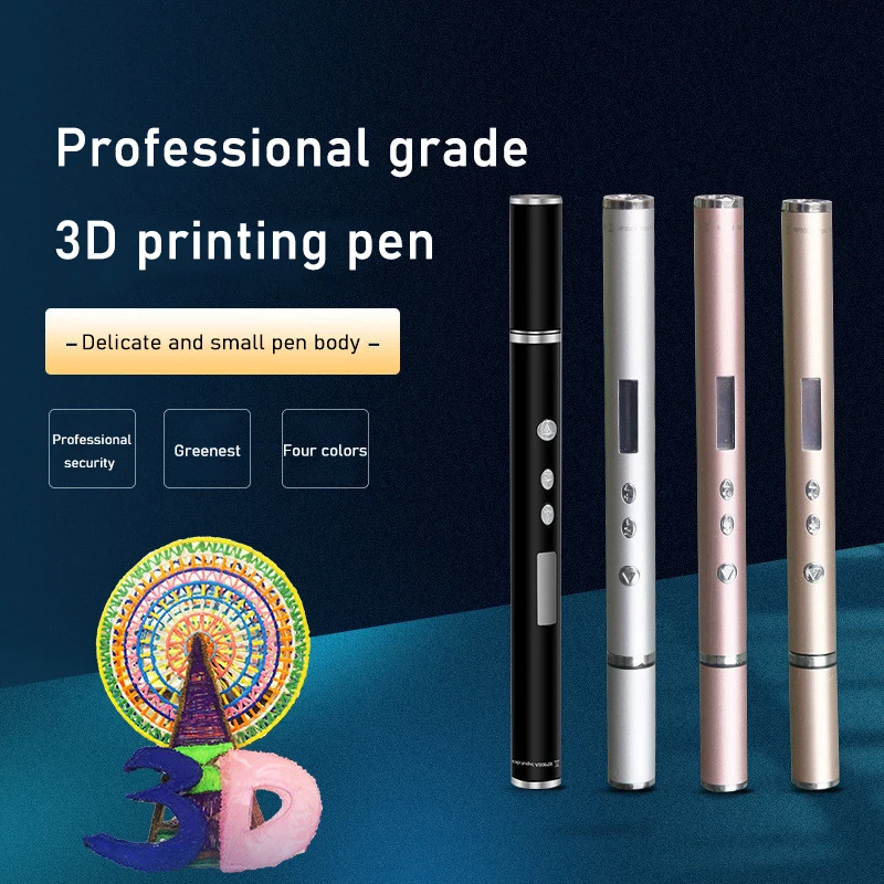 

3D Pen ABS/PLA Filament 3D Professional Printing Pen OLED Display 3D Three-dimensional Graffiti Painting Pen Creative Gift Box