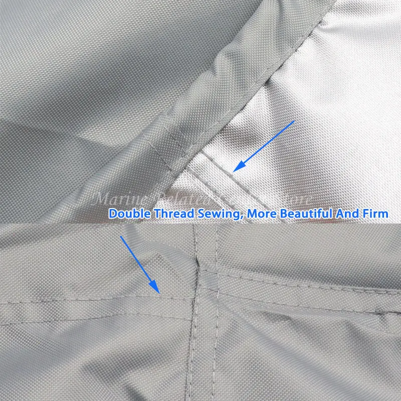 420D Boat Full Outboard Engine Cover Heavy Duty Engine Motor Covers Protector Waterproof Dust-proof Anti-sunlight 6-225HP for Boat Cover Outboard Motor Cover