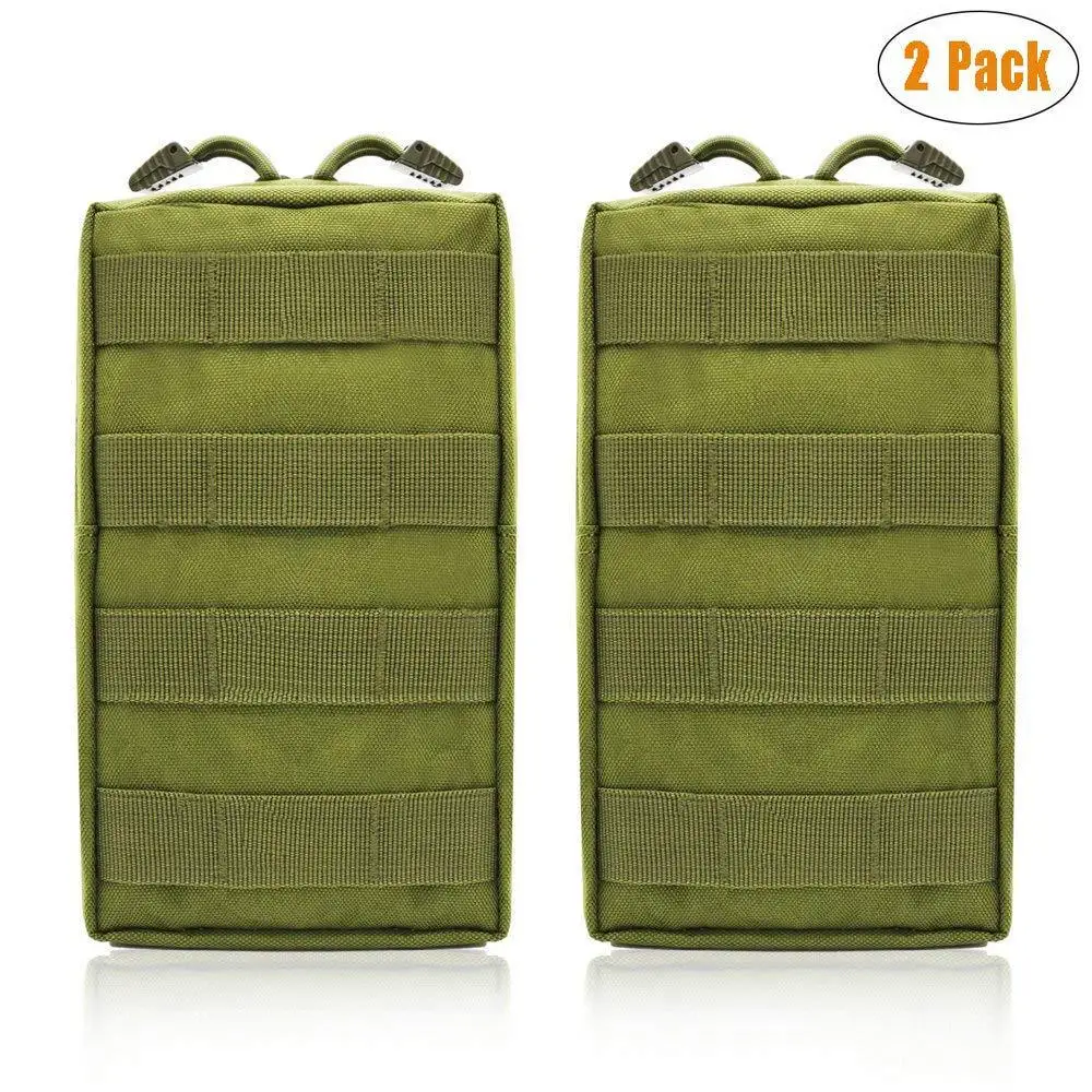 Borsa Tattica Molle Da Cintura In Nylon Per Cellulare - Marsupio Portaoggetti Per Caccia, Trekking E Outdoor (Verde)