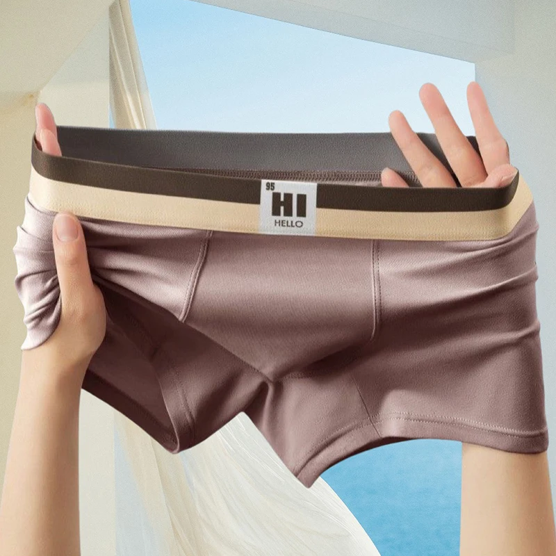 4 Pcs/Lot Men's Korean Style Boxers Intimate Underware Homme Thermal Shorts  Sexy Lingerie Underpant Boxer Briefs  Panties