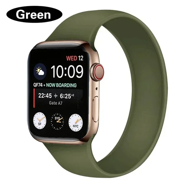 Elastic Silicone Solo Loop Bracelet