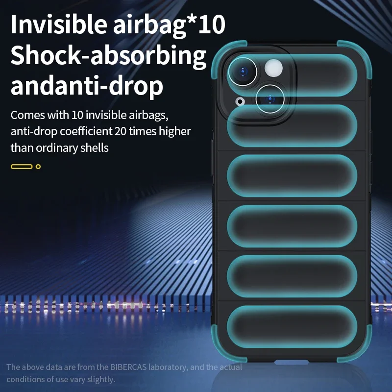 Shockproof Armor Bumper Matte Phone Case - 3D Original Liquid Silicone Soft Back Cover