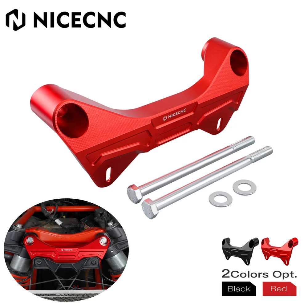 

NiceCNC UTV Front Shock Tower Brace Upper Support for Can-Am Maverick X3 4x4 Max R Turbo DPS 2017-2021 2020 Aluminum