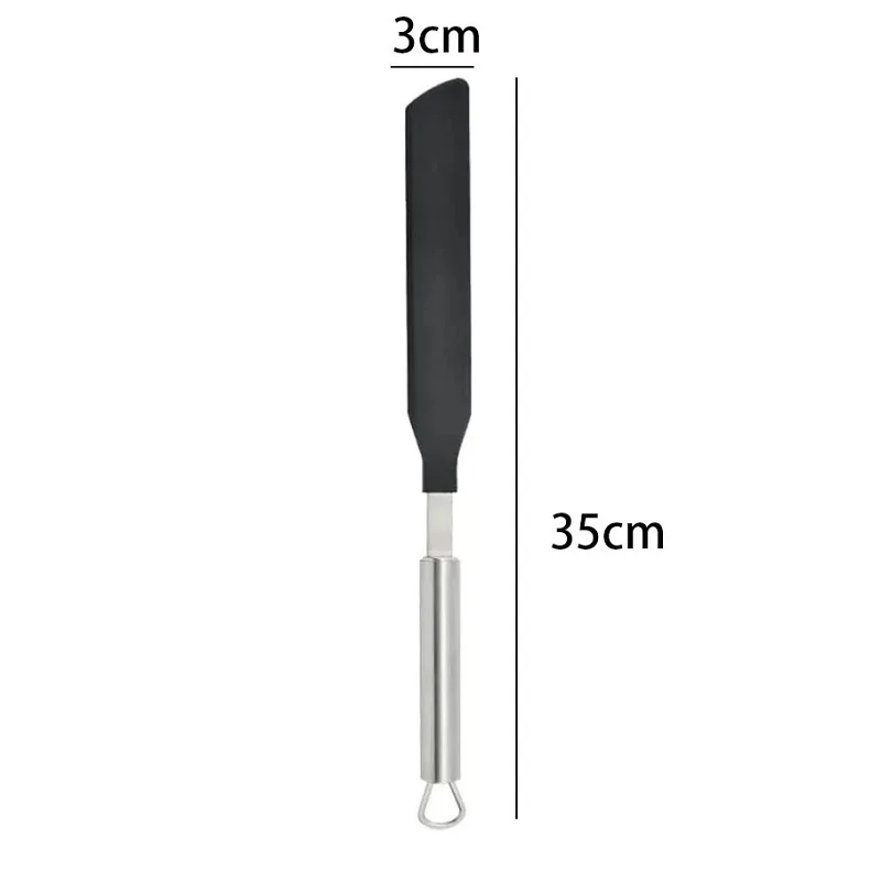 Pancake Tool Stainless Steel French Crepe Spreader Pancake Like Batter Spreading Tools Pancake Like Batter Bakery Kitchen + Spatula