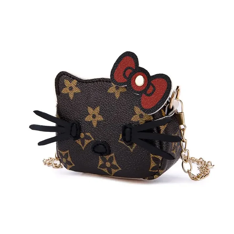 

Сумка через плечо Hello Kitty Sanrio, милый студенческий уличный миниатюрный саквояж кросс-боди с аниме рисунком из мультфильма, косметичка для хранения, подарок для девушек