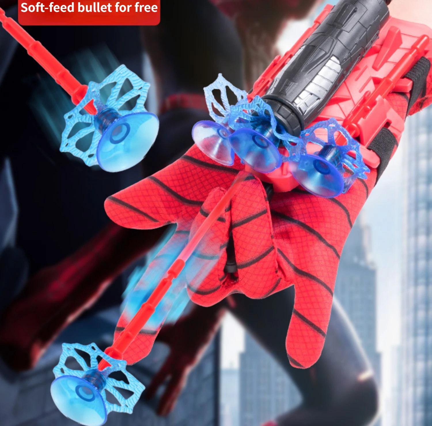 Cobweb Ejector Spider Man Super Hero Gloves Childern Toy Boy Decoraction  for Cosplayer Emissionable Soft Bullet Gun - AliExpress