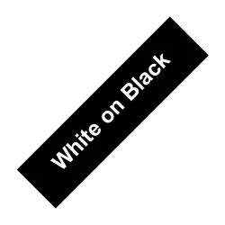 Versatile Multi-Width Laminated Label Maker Tape - 12mm (White on Black)