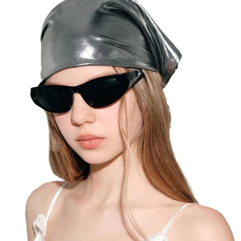 

Клубная бандана субкультуры, праздничная одежда для сценических выступлений, блестящий шарф для волос, головной платок, платок