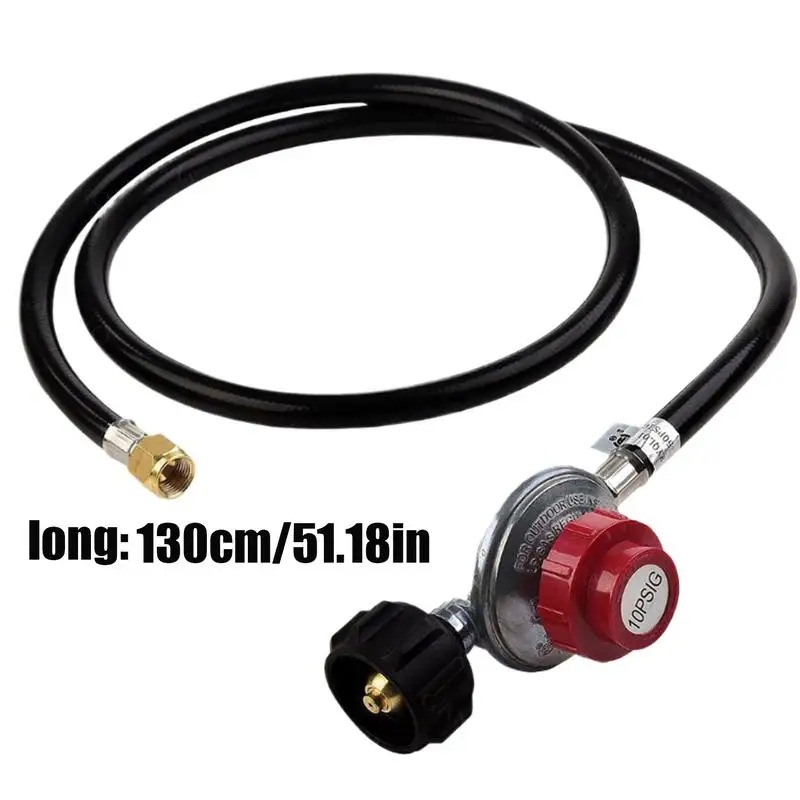 Propane Hose With Regulator 20 PSI Propane Pressure Reducing Valve Adapter Hose Grill Regulator High Pressure