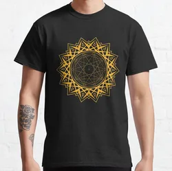 Aum Mandala Sacred Geometry Spiritual Zen Symbol 100% Cotton Men's T - Shirt - Plus Size Available - S (Magic Artwork)