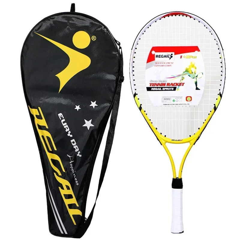23 Inch Aluminum Alloy Tennis Racket for Teenagers Children's Training 1pcs