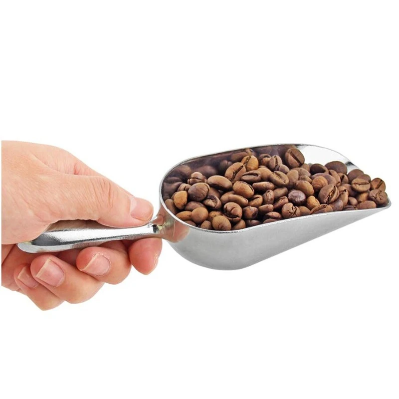 Ice Scoop Aluminum Alloy Shovel for Ice Grain Coffee Beans Scoops Bar Scraper Kitchen Accessories